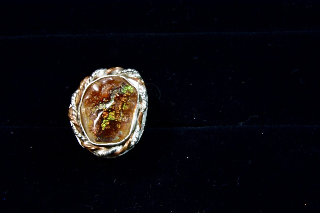 fire agate ring