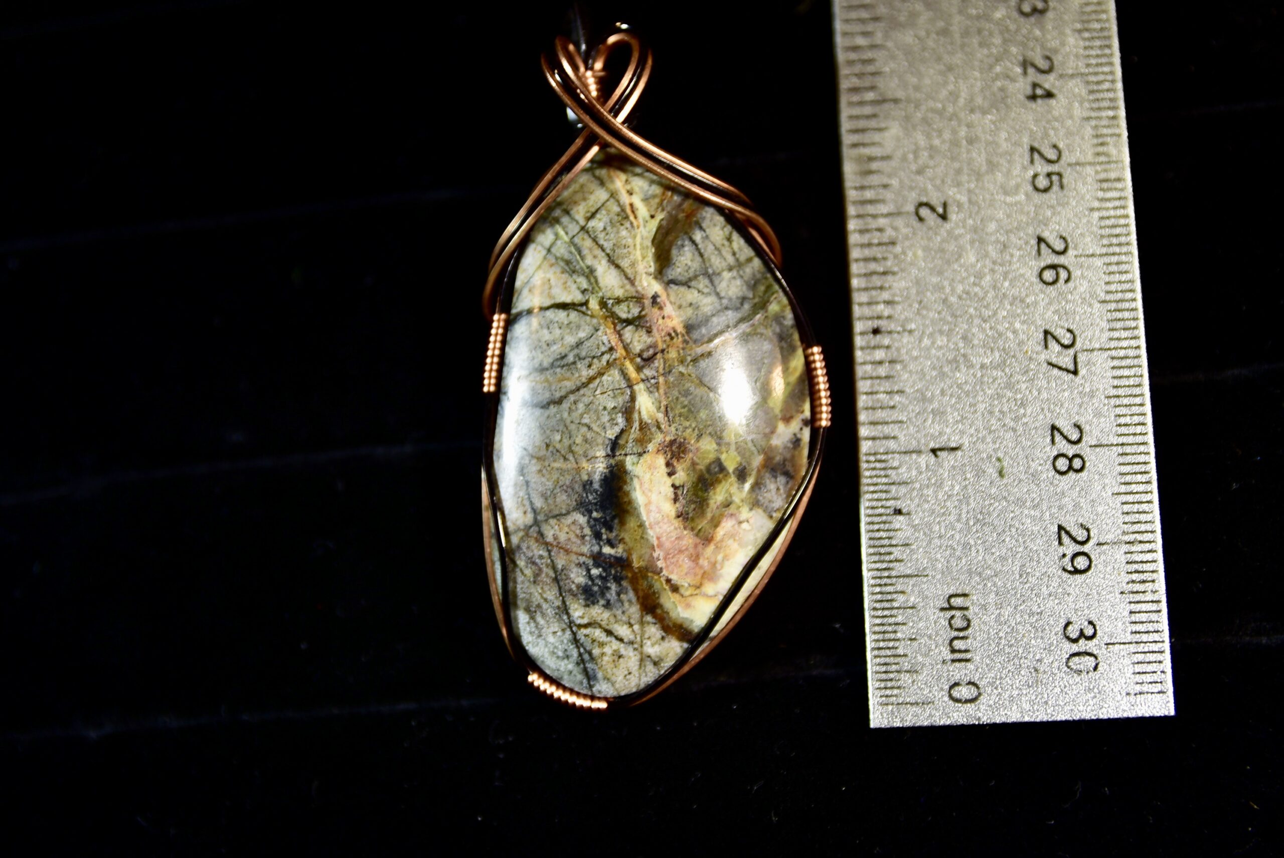 Wire Wrapped Core Sample Pendant 4 - Image 3
