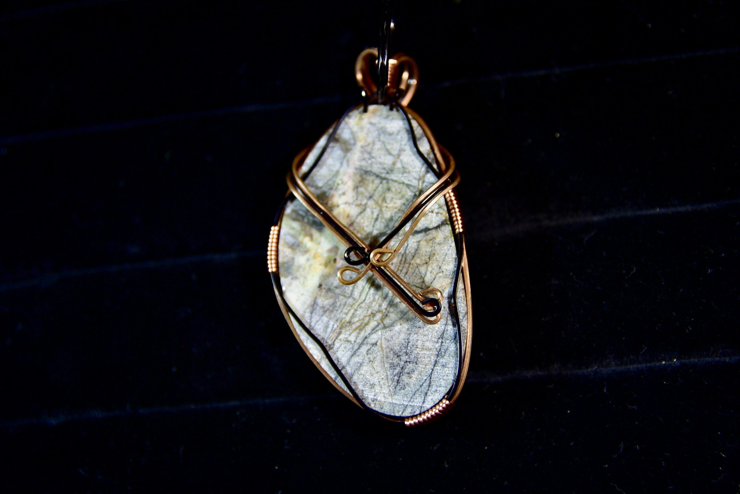 Wire Wrapped Core Sample Pendant 4 - Image 2