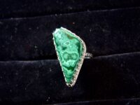 African Malachite ring