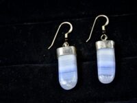 Blue Lace Agate Earrings