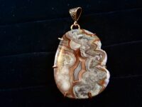 Crazy Lace Agate pendant