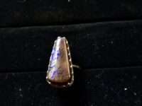 Australian Boulder Opal Ring