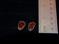 Fire Agate Post Earrings