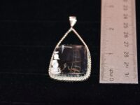 White Buffalo Turquoise Pendant 6