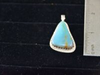 Peruvian Blue Opal Pendant 1