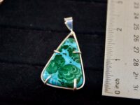 Malachite/Chrysocolla Pendant 3